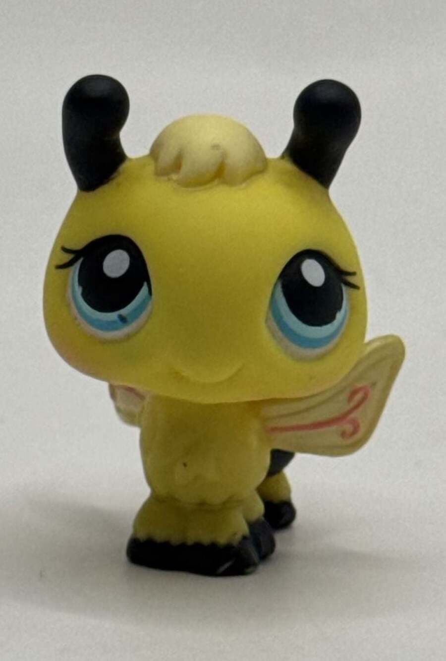 Vintage Littlest Pet Shop LPS Bumble Bee Figure No. 201 Yellow Black Hasbro